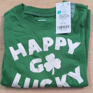 Carter's Green 'Happy Go Lucky' Tee